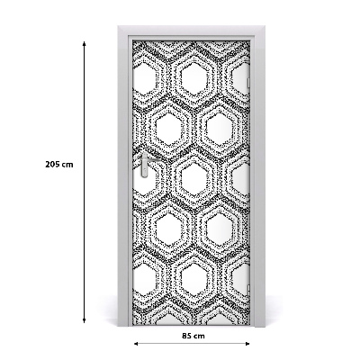 Dörrklistermärke Geometrisk bakgrund