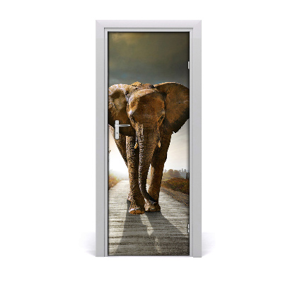 Dörrklistermärke Gånde elefant