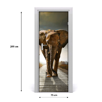 Dörrklistermärke Gånde elefant