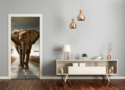 Dörrklistermärke Gånde elefant