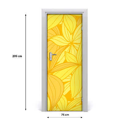 Dörrklistermärke Gula blommor