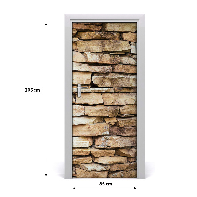 Dörrklistermärke Mur av tegelstenar