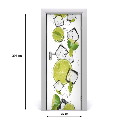 Dörrklistermärke Lime och is