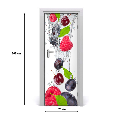Självhäftande dörrklistermärke Skogsfrukter