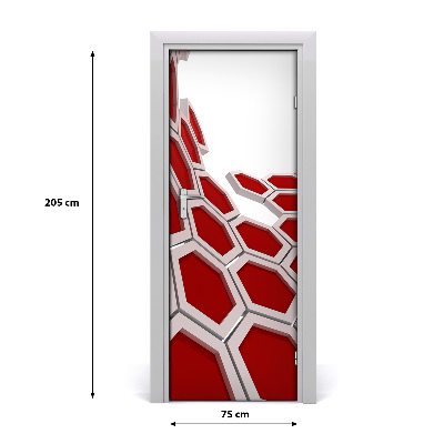 Dörrklistermärke 3D abstraktion