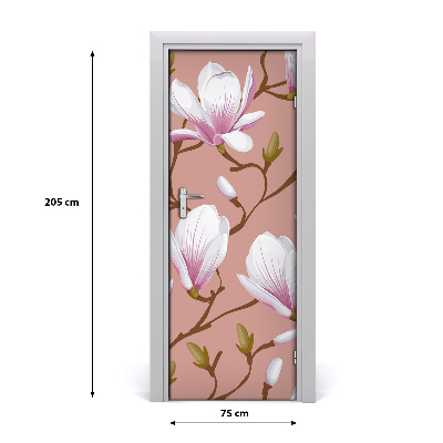 Självhäftande dörrklistermärke Magnolia