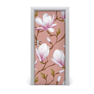Självhäftande dörrklistermärke Magnolia