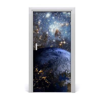 Fototapet dörr Planeten jorden
