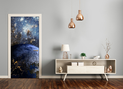 Fototapet dörr Planeten jorden