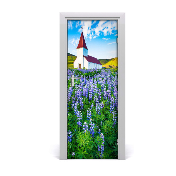 Dörrklistermärke Kyrka av blommor