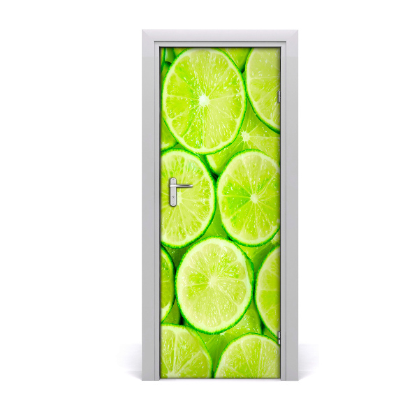 Fototapet på dörr Limefrukter