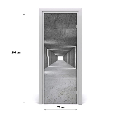 Dörrklistermärke Betongtunnel