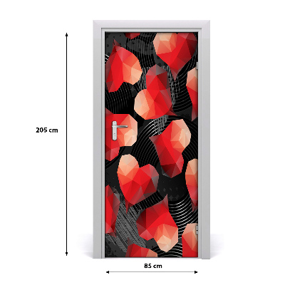 Dörrtapet Geometriska hjärtan