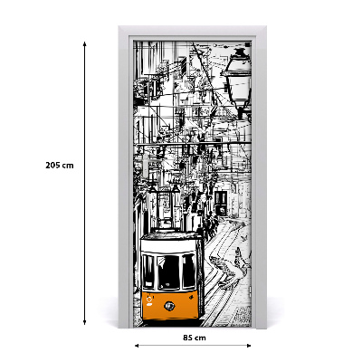 Dörrtapet Spårvagn i Lissabon
