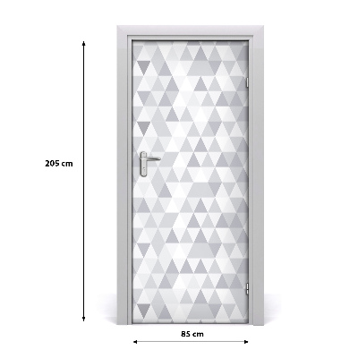 Dörrklistermärke Grå trianglar