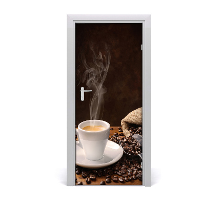 Dörrklistermärke kopp kaffe