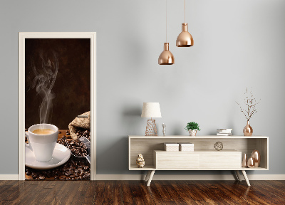 Dörrklistermärke kopp kaffe