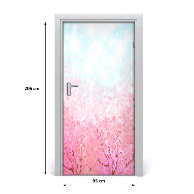 Fototapet dörr körsbärsblommor