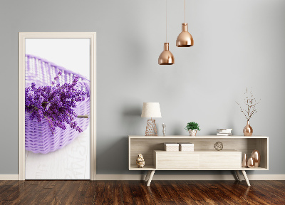 Dörrklistermärke Lavendel i en korg