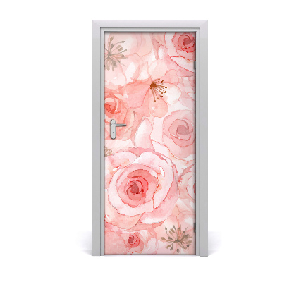 Dörrklistermärke Blommönster