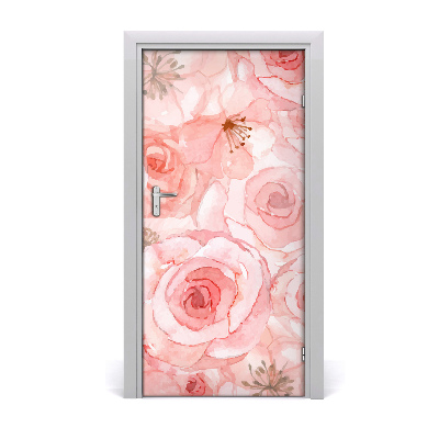 Dörrklistermärke Blommönster