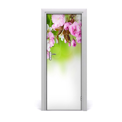 Självhäftande dörrklistermärke Vårblommor