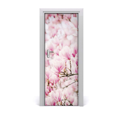 Självhäftande dörrklistermärke Magnolia blommor