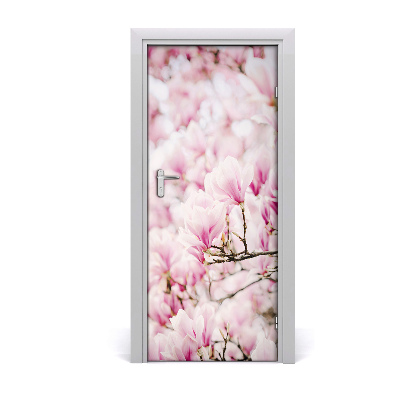 Självhäftande dörrklistermärke Magnolia blommor