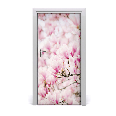 Självhäftande dörrklistermärke Magnolia blommor