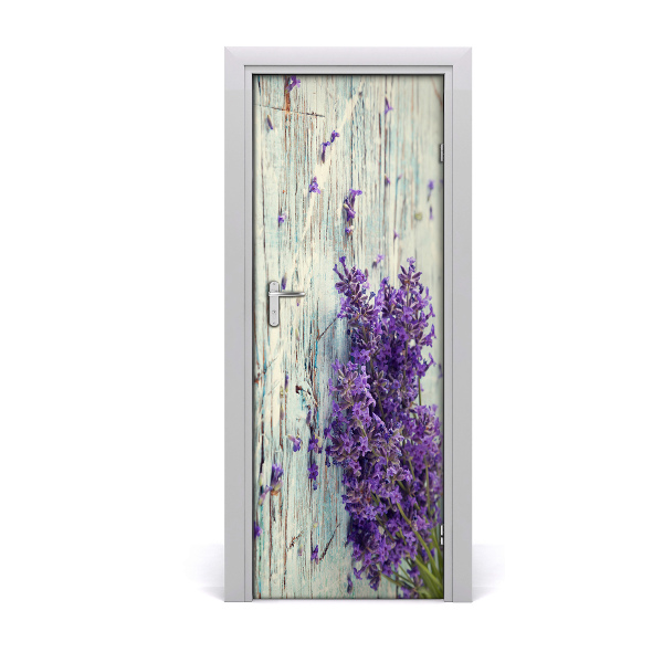Dörrtapet Lavendel på trä