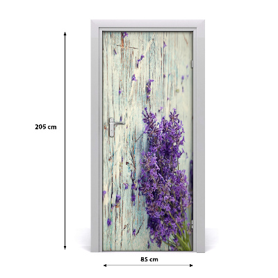 Dörrtapet Lavendel på trä