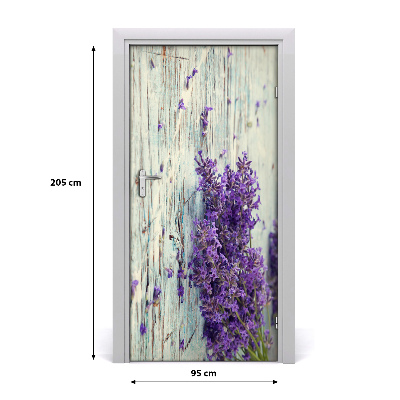 Dörrtapet Lavendel på trä