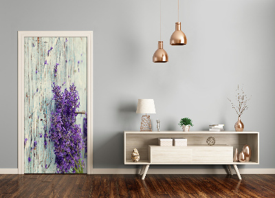 Dörrtapet Lavendel på trä