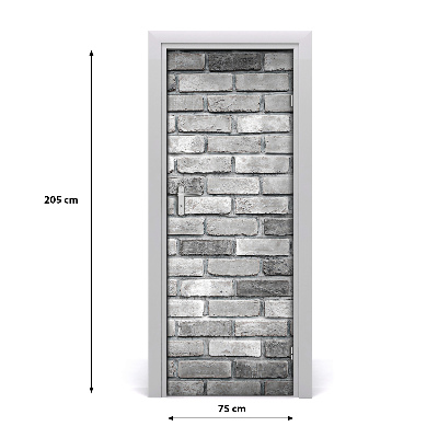 Dörrklistermärke Tegelvägg