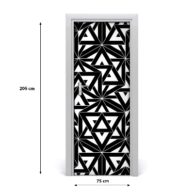 Dörrklistermärke Geometrisk bakgrund