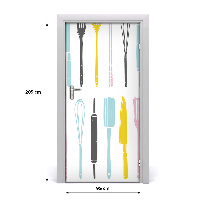 Dörrklistermärke Köksredskap