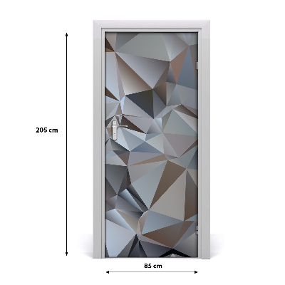 Dörrklistermärke Abstrakta trianglar