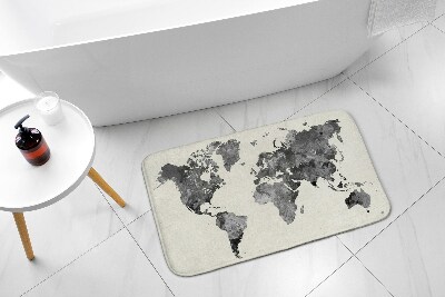 Matta till badrum världskarta