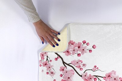 Matta till badrum Japanska körsbärsblommor