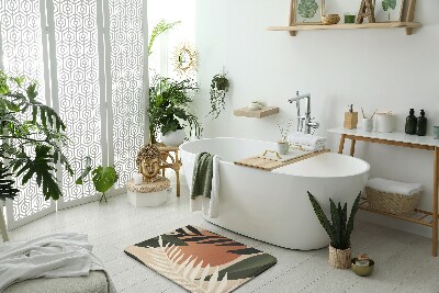Matta till badrum Tropisk abstraktion