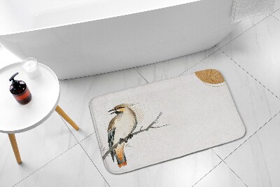Badrumsmatta Fågel på en gren