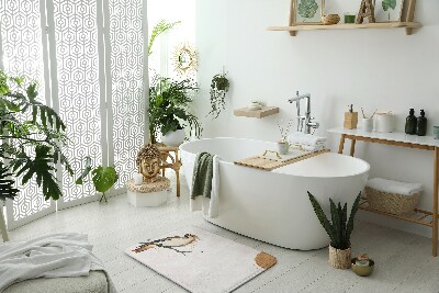 Badrumsmatta Fågel på en gren