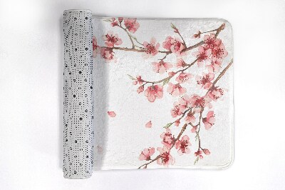 Matta till badrum Japanska blommor