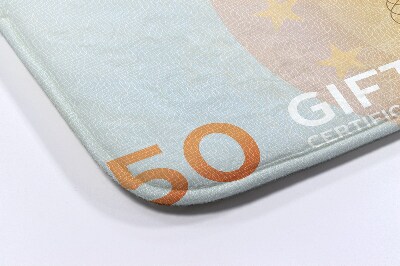 Badrumsmatta Euro pengar