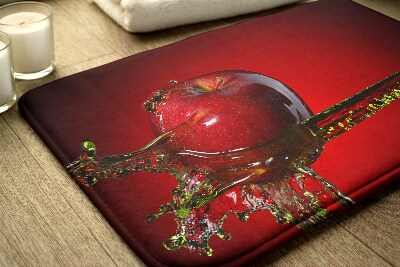 Badrumsmatta rött äpple