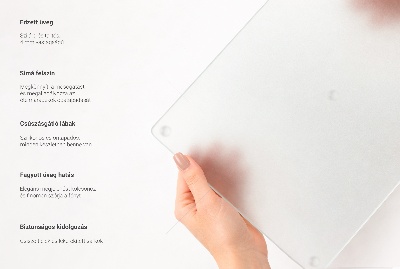 Glazen snijplanken Rektangulär halvtransparent