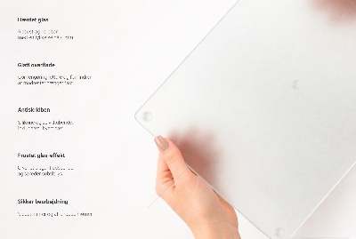 Glazen snijplanken Rektangulär halvtransparent