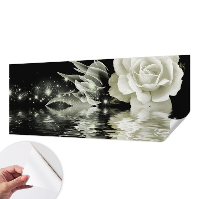 3D fototapet med motiv av en lysande ros