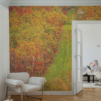 Fototapet barnrum med motiv i höstfärger