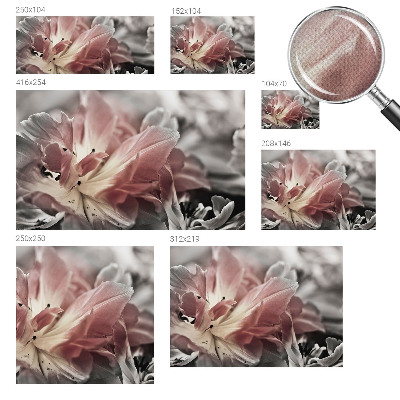 Fototapet barn med pastellfärgade blommor